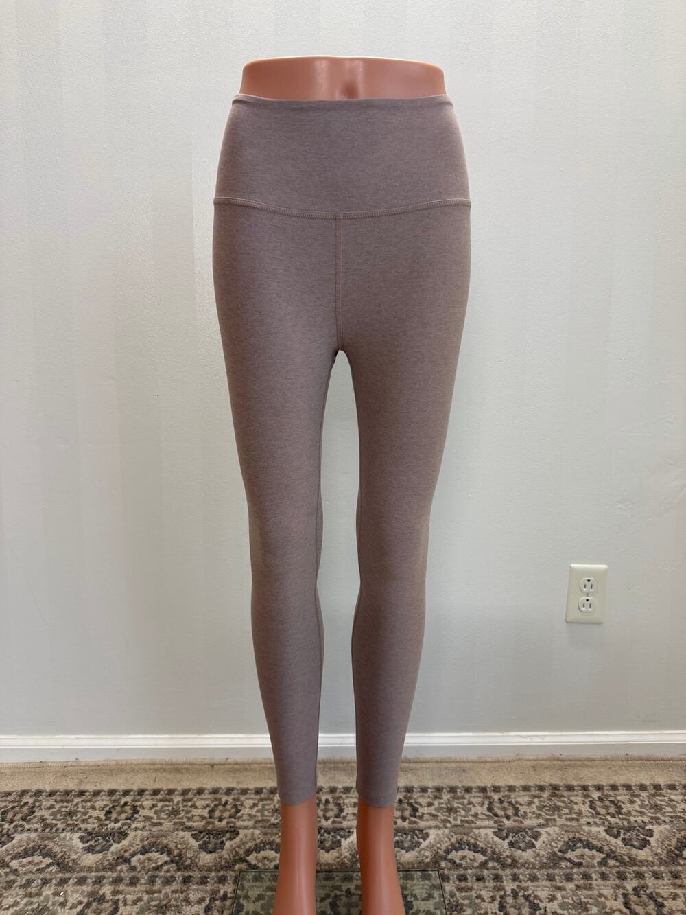 Beyond Yoga Mauve Heather High Rise Leggings Soft Stretch Yoga Sz M